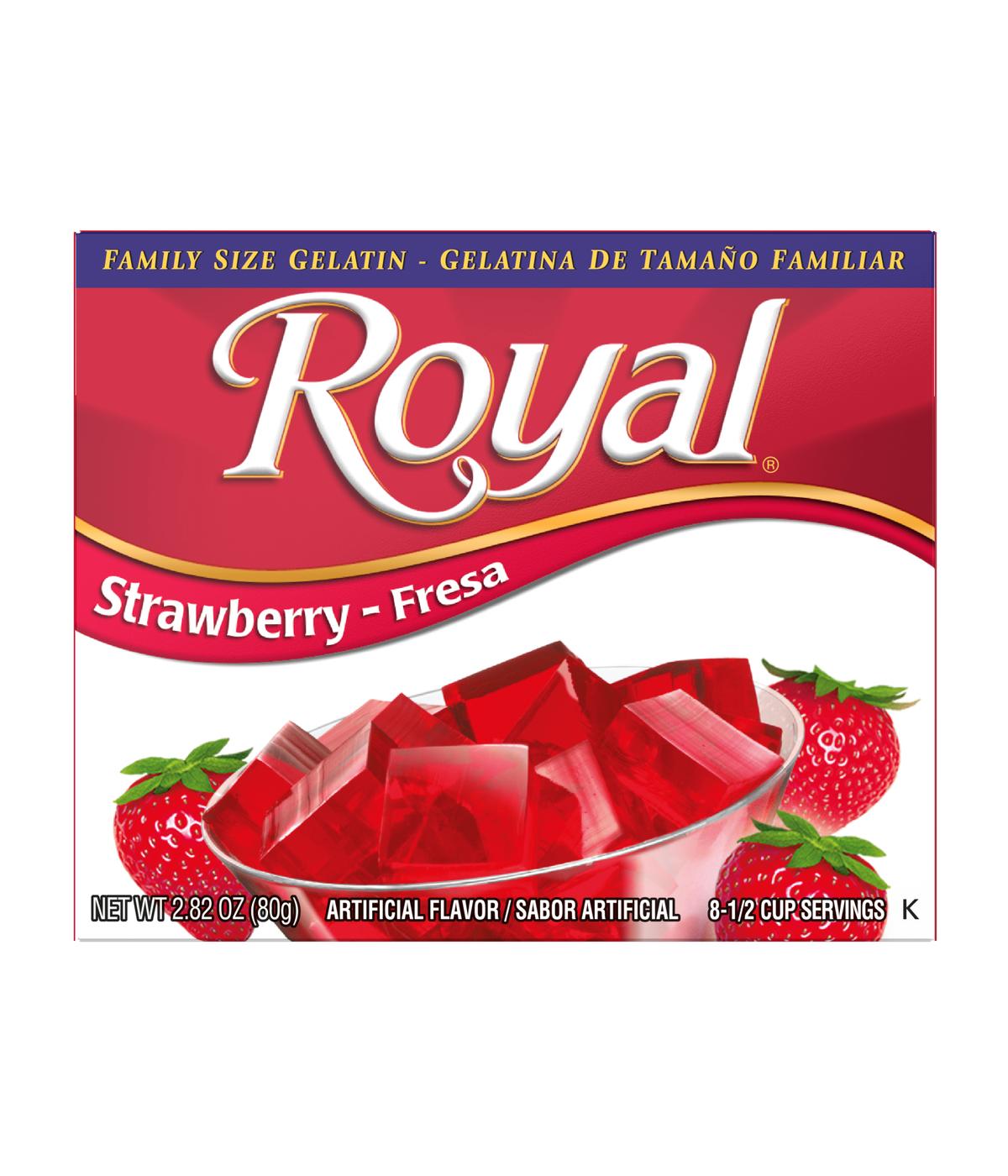 Royal Gelatin - Family Size Strawberry; image 1 of 4