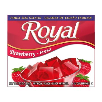 Royal Gelatin - Family Size Strawberry, 2.8 oz