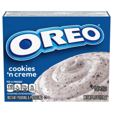 Jell-O Oreo Cookies 'n Creme Instant Pudding Mix, 4.2 oz
