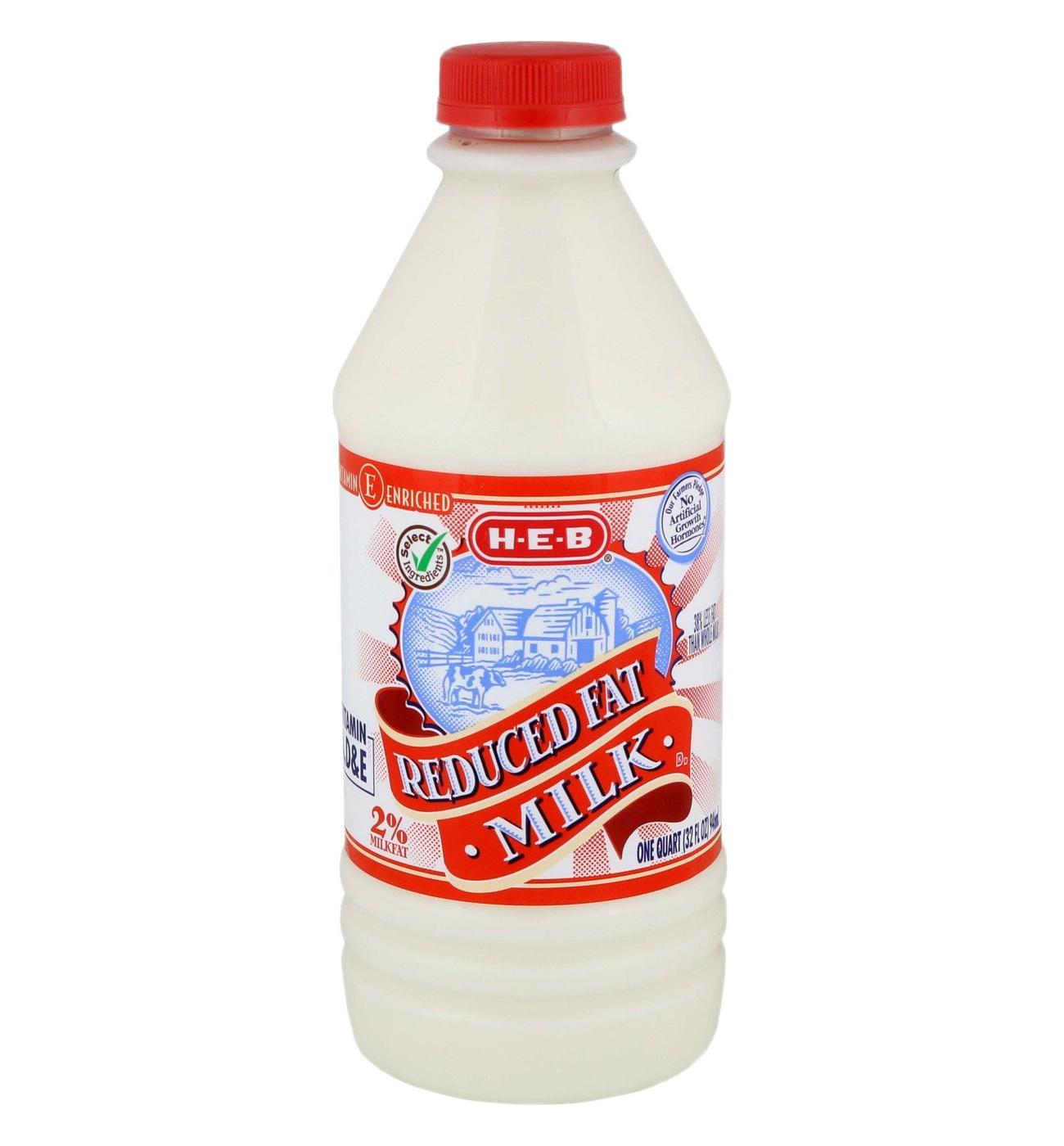 H-E-B Reduced Fat 2% Milk; image 1 of 2