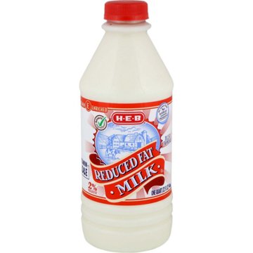 H-E-B Reduced Fat 2% Milk, 1 qt