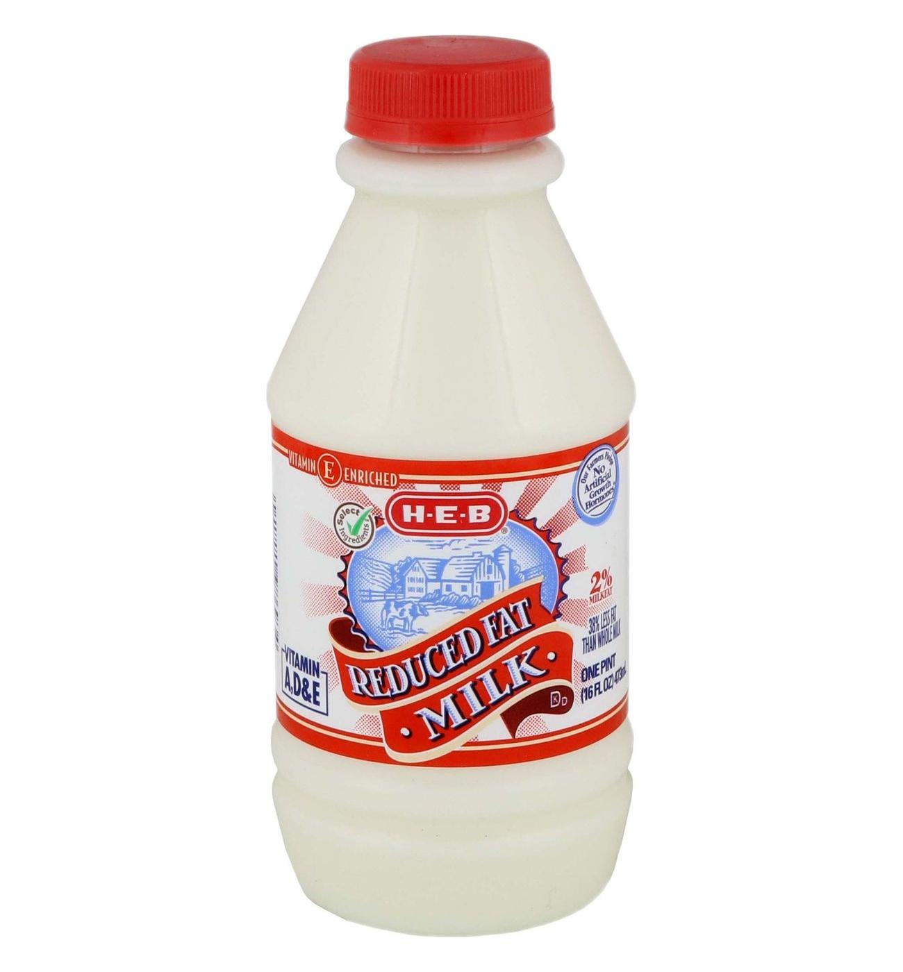 H-E-B Reduced Fat 2% Milk; image 1 of 2