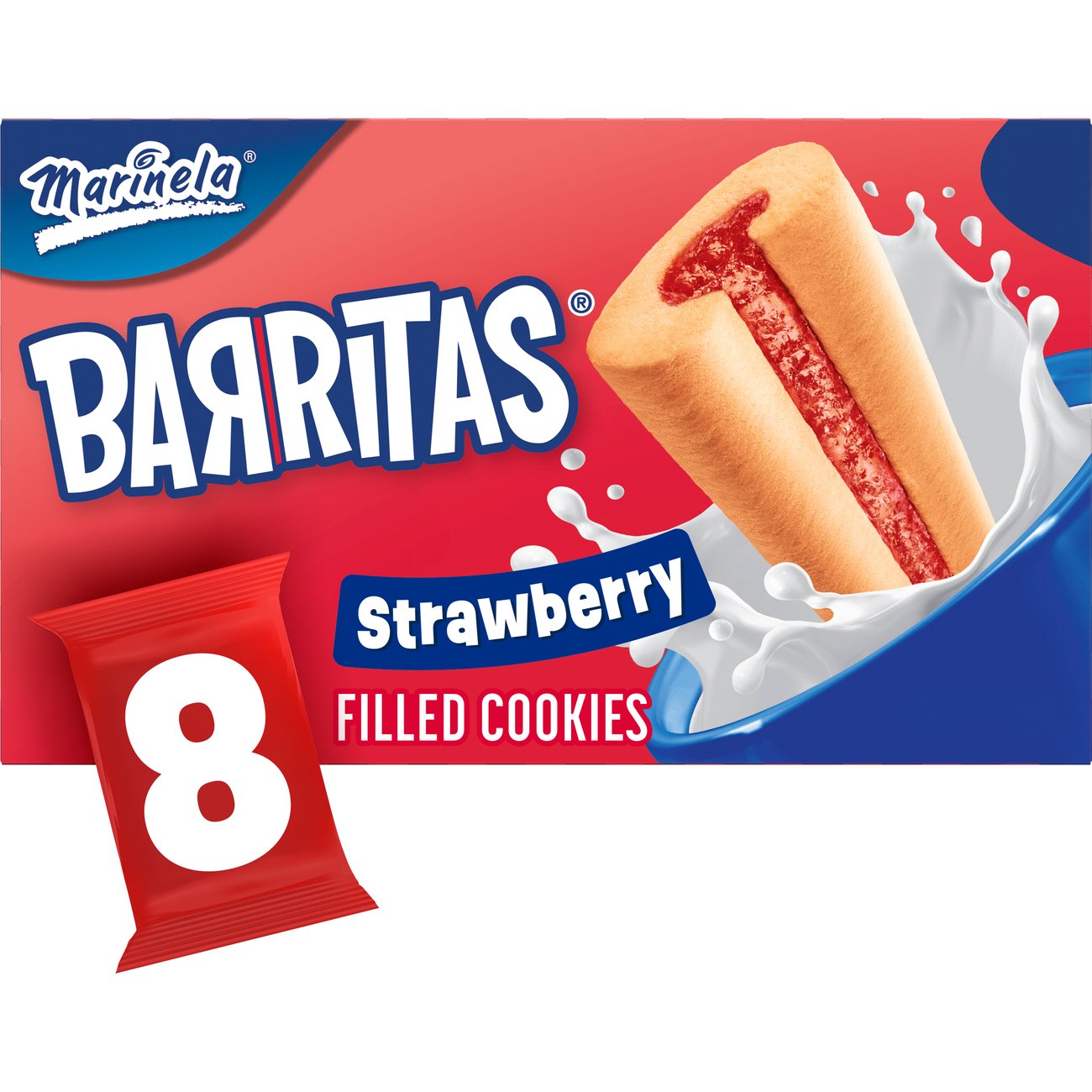 Marinela Barritas Fresa Strawberry Filled Fruit Bars Shop Cookies at