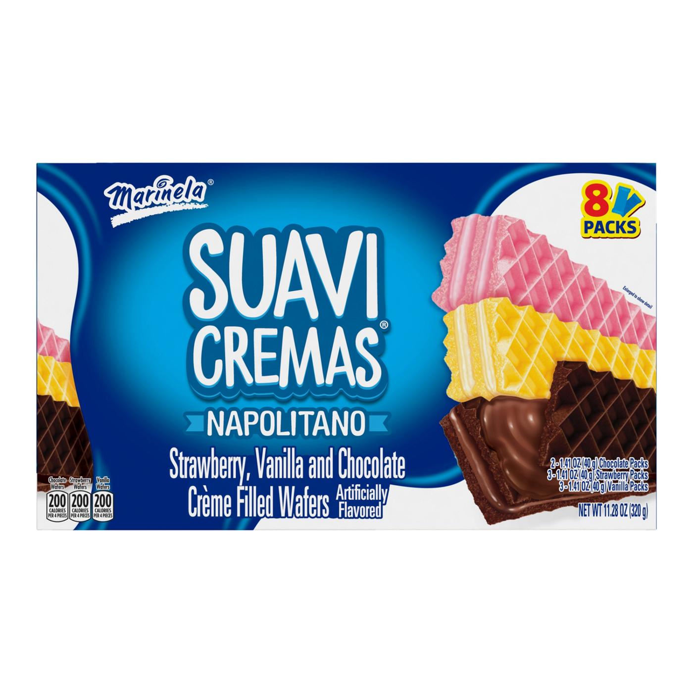 Marinela Suavicremas Napolitano Crème Filled Wafer Cookies; image 1 of 3