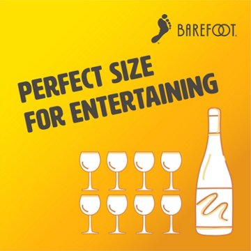 Barefoot Bubbly Bubbly Brut Cuvee Champagne California Sparkling Wine, 750 mL