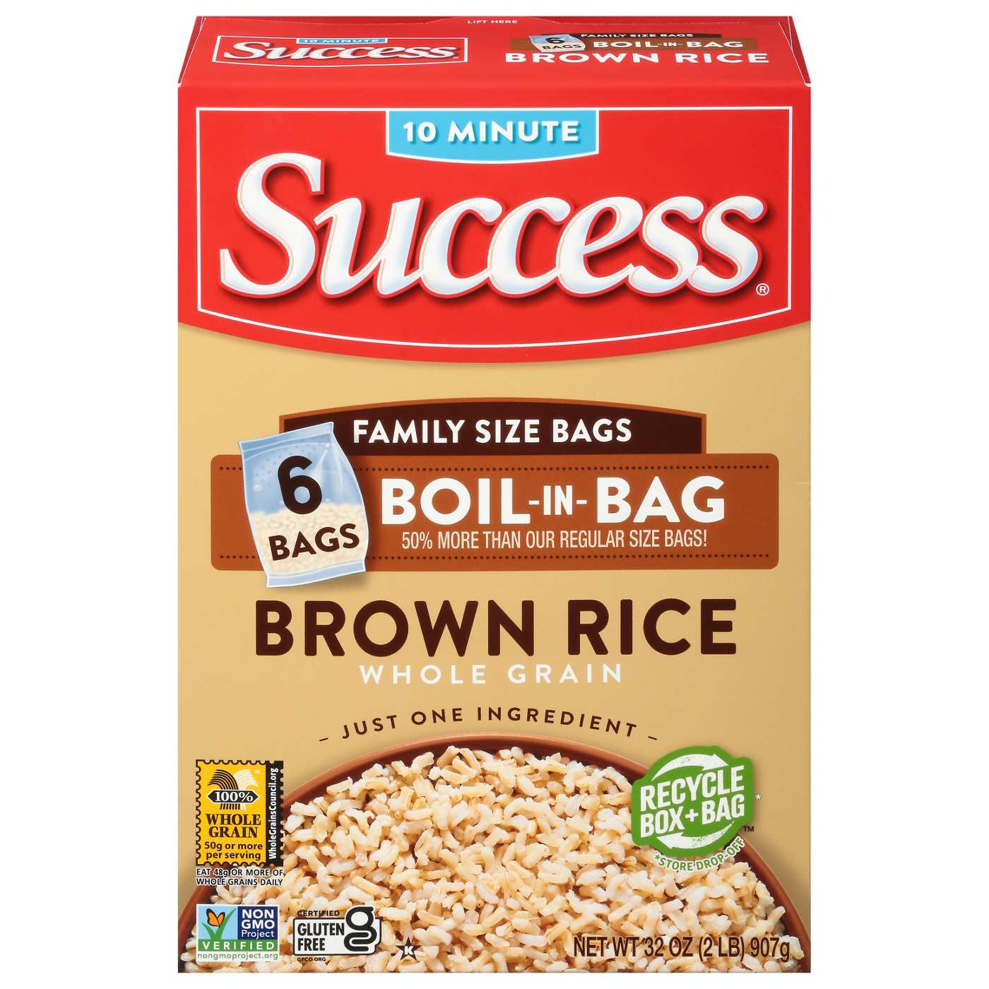Success Boil-in-Bag Whole Grain Brown Rice; image 1 of 7