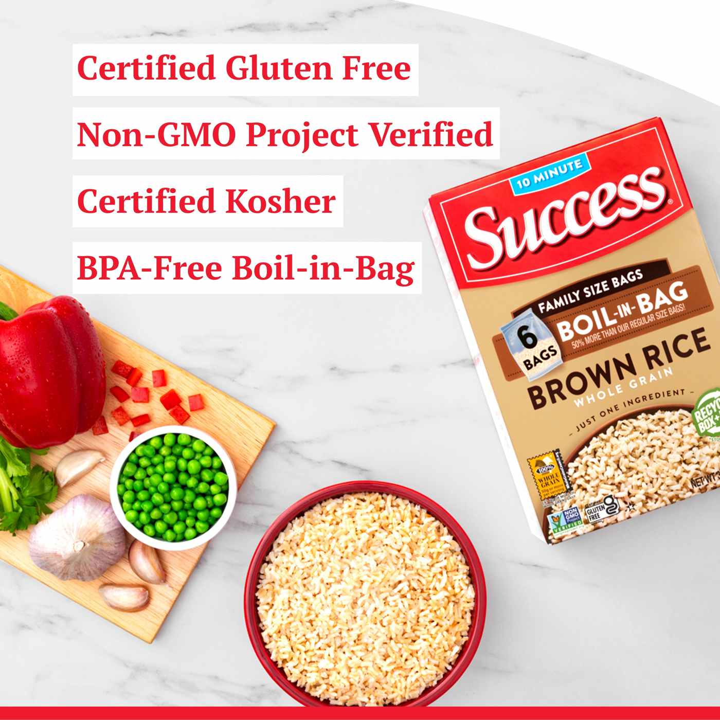 Success Boil-in-Bag Whole Grain Brown Rice; image 2 of 7