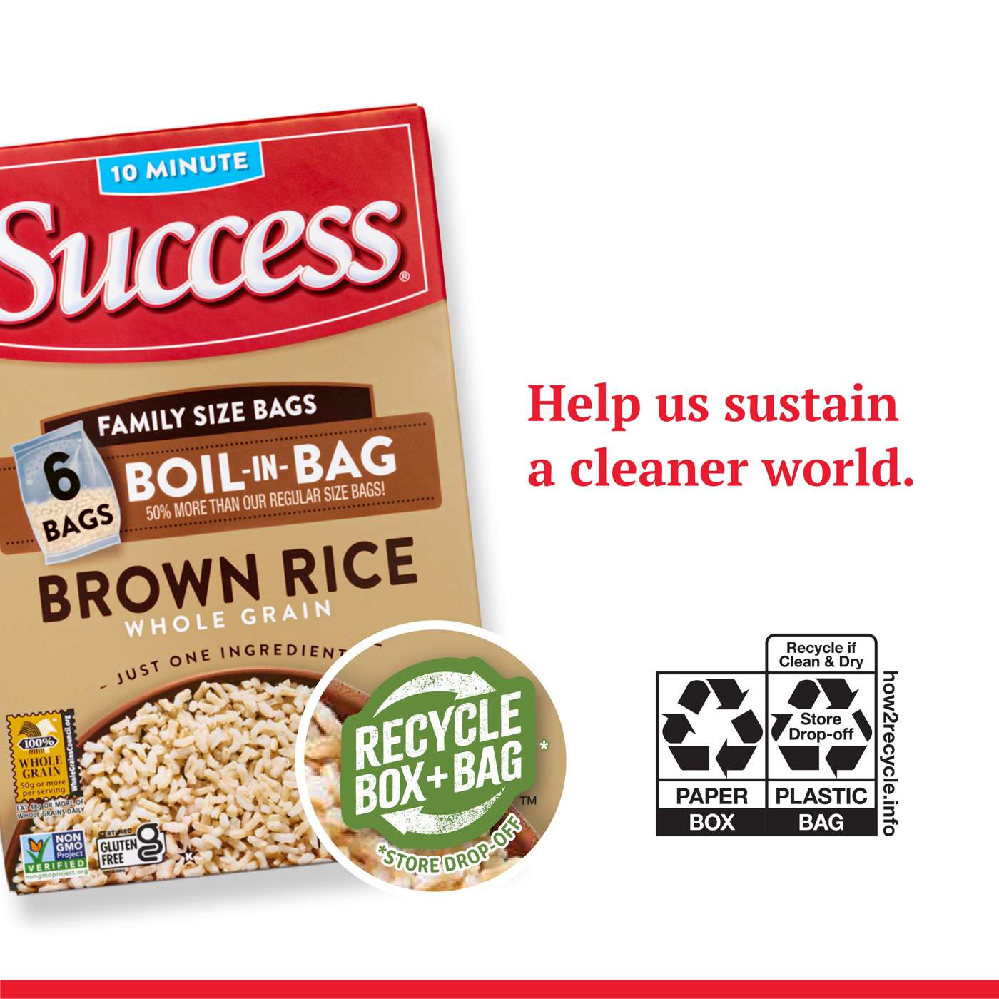 Success Boil-in-Bag Whole Grain Brown Rice; image 6 of 7