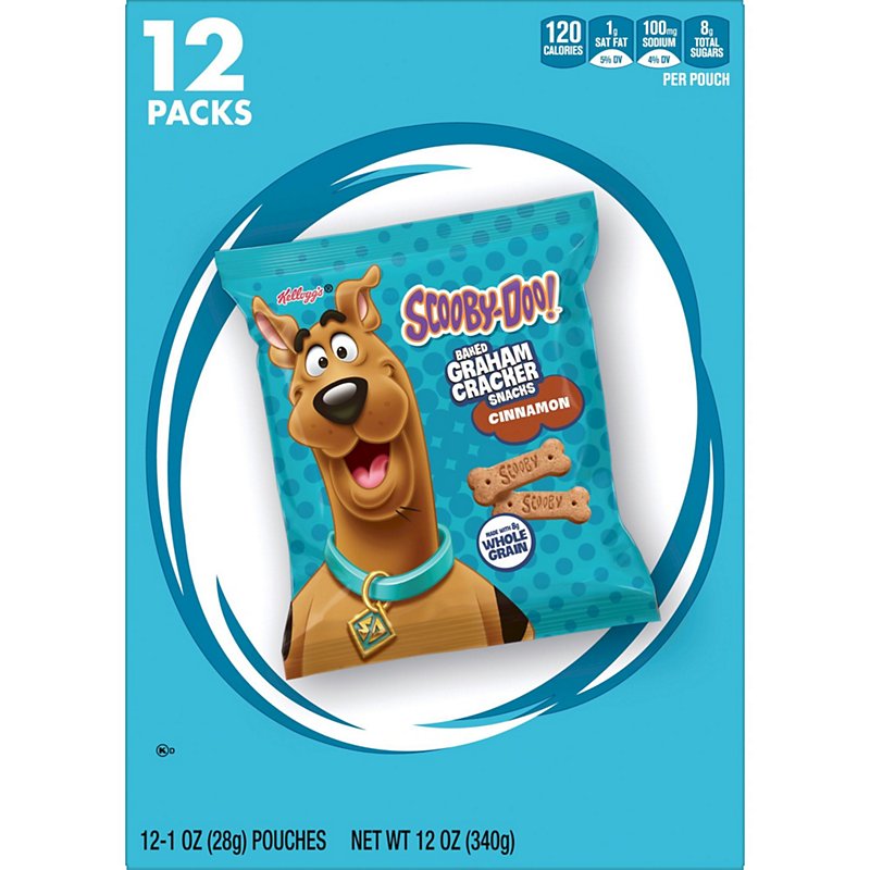Kellogg's Scooby-Doo! Cinnamon Baked Graham Cracker Sticks - Shop Snacks & Candy at H-E-B
