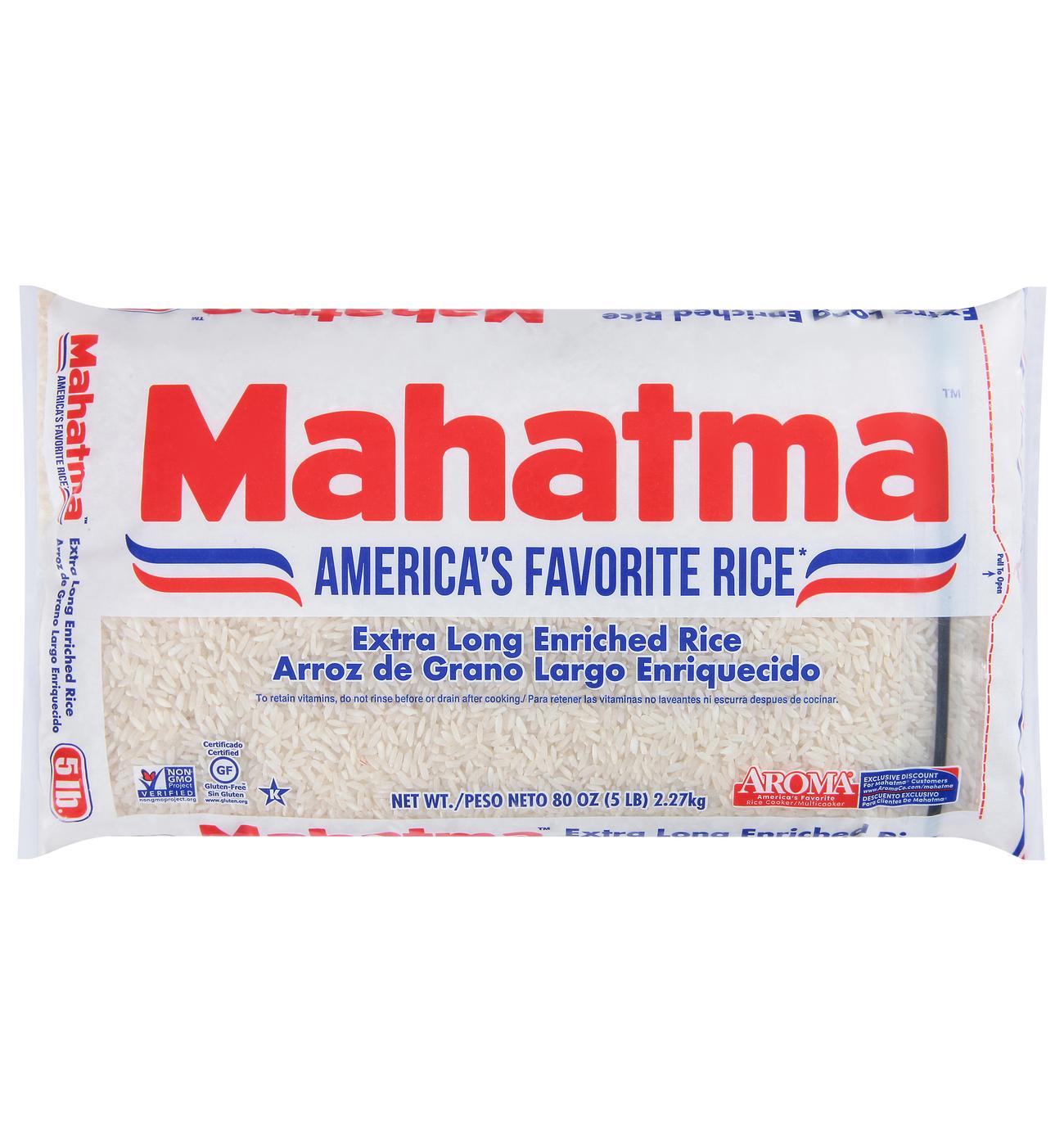 Mahatma Extra Long Grain White Rice; image 1 of 6