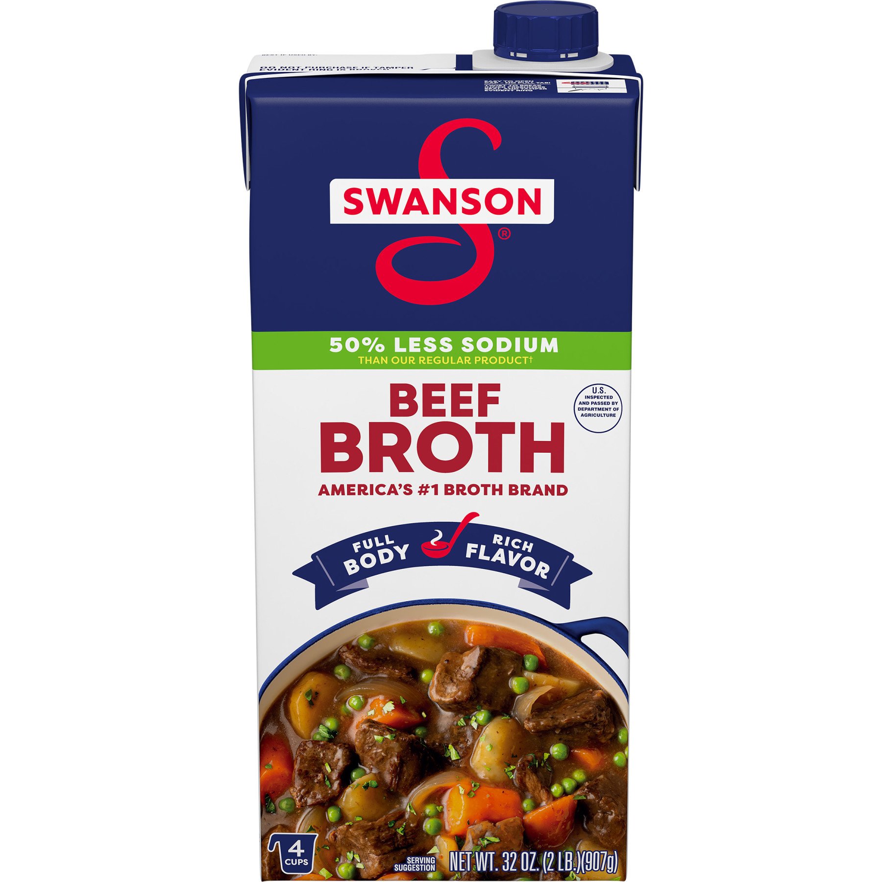 Swanson 100 Natural, Lower Sodium Beef Broth Shop Broth & bouillon
