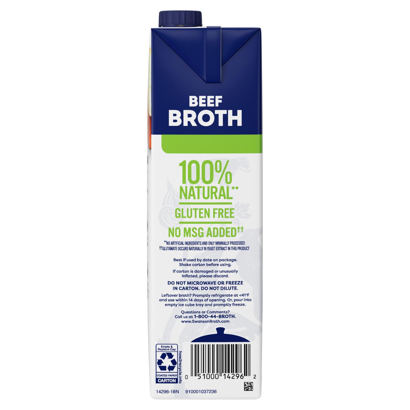 Swanson 100% Natural, Lower Sodium Beef Broth; image 3 of 3