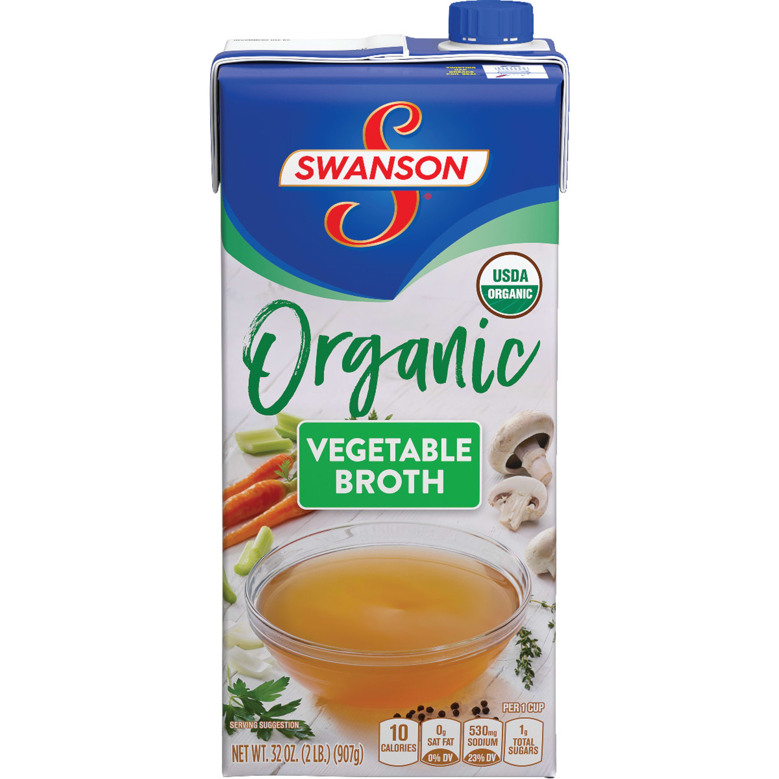 Swanson Organic Vegetable Broth Shop Broth & Bouillon at HEB