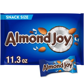 Almond Joy Coconut And Almond Chocolate Snack Size Halloween Candy Bag
