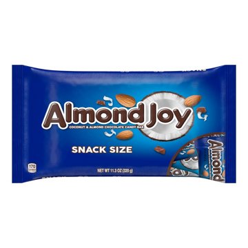 Almond Joy Coconut And Almond Chocolate Snack Size Halloween Candy Bag