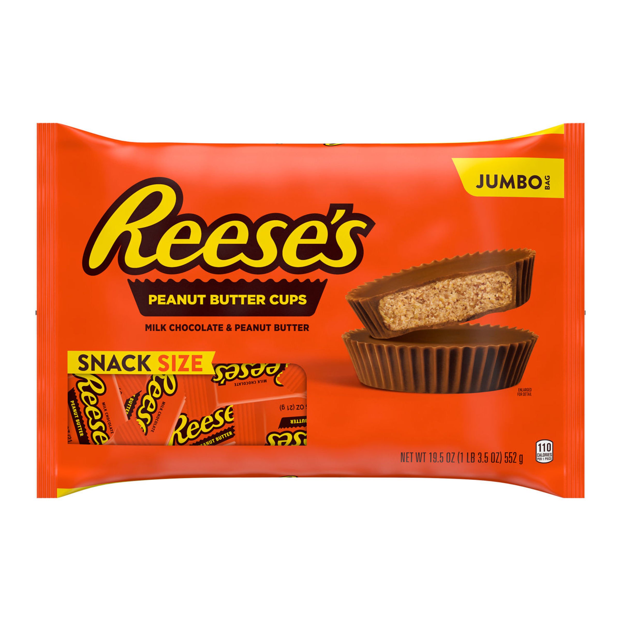 Reese's Snack Size Halloween Peanut Butter Cups Jumbo Bag - Shop Candy ...