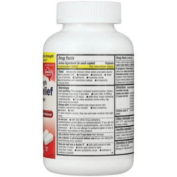 H-E-B Acetaminophen Fever & Pain Relief Caplets – 500 mg, 500-ct