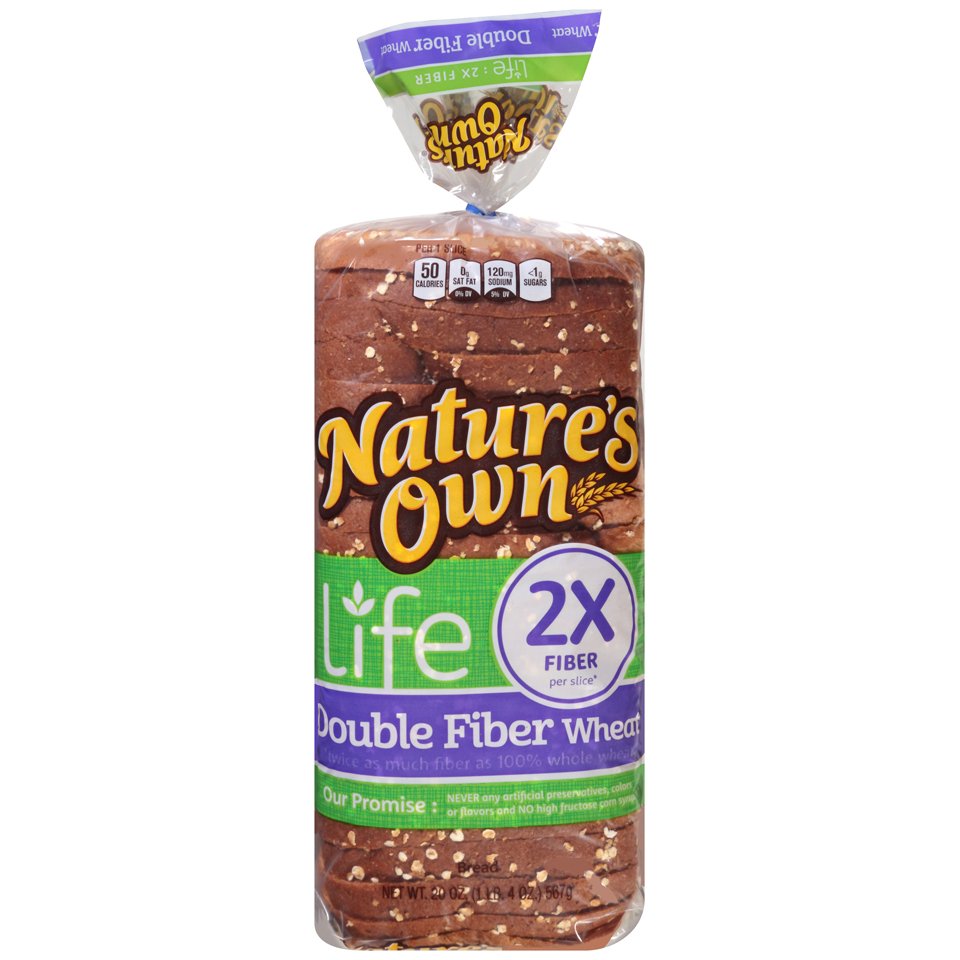 Nature's Own Life Double Fiber Wheat Bread - Shop Bread at ...