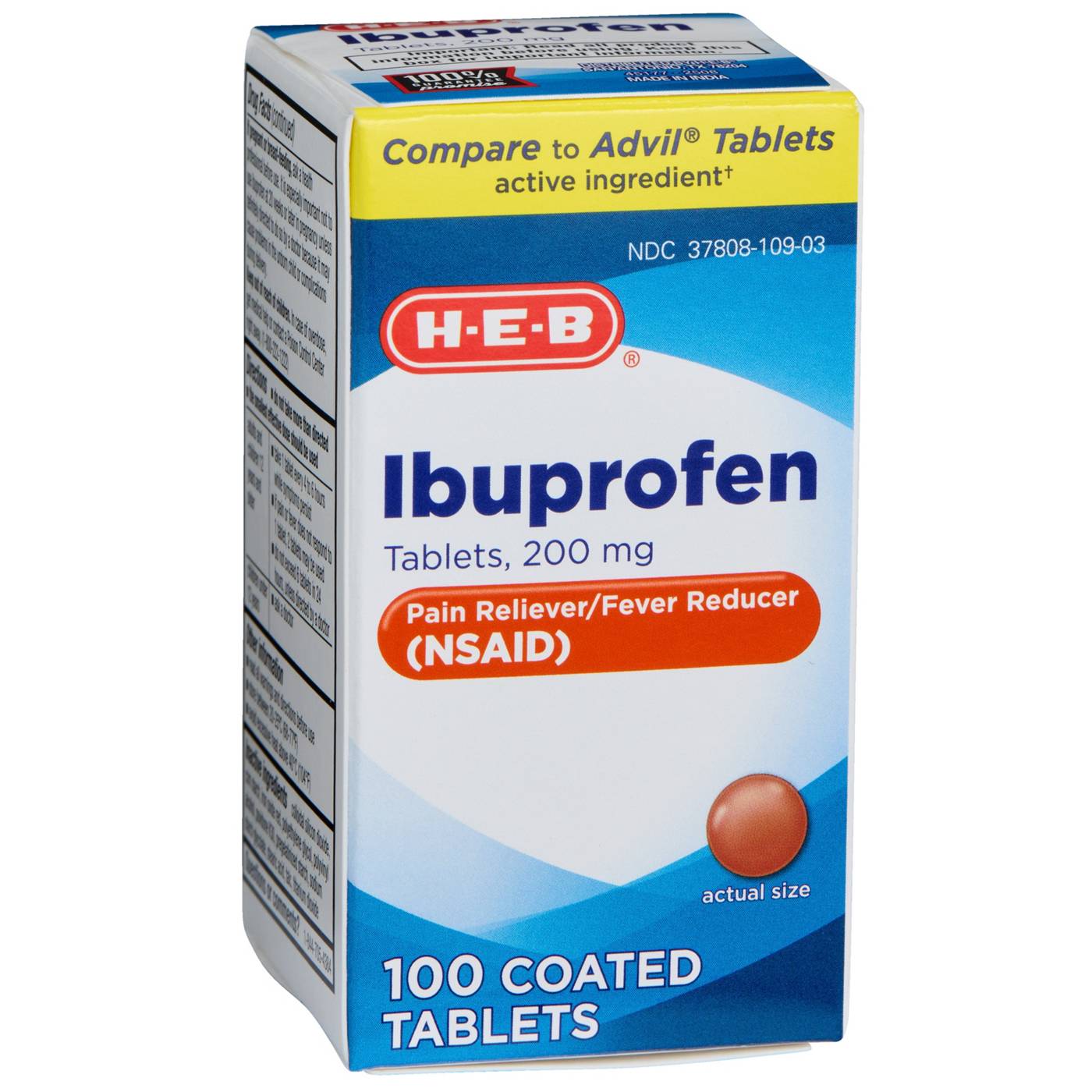 H-E-B Ibuprofen Fever & Pain Relief Coated Tablets – 200 mg; image 5 of 5