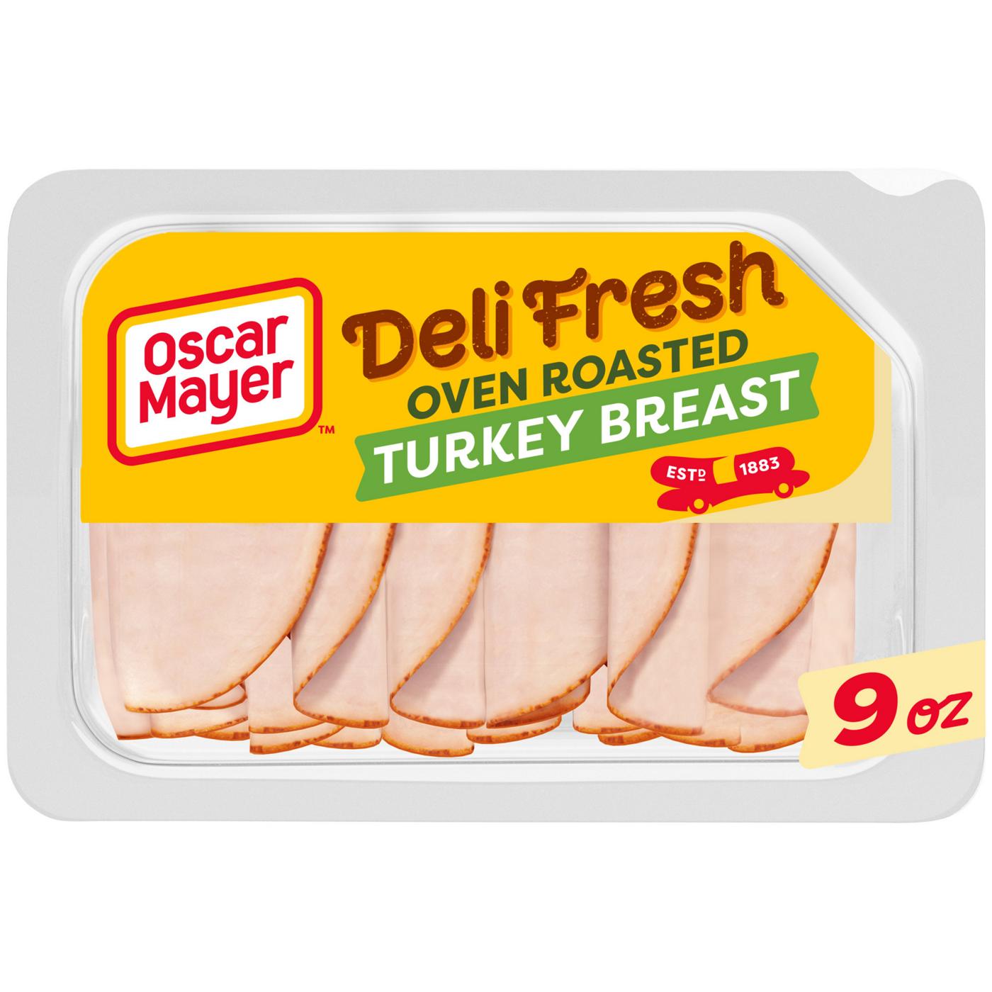 Oscar Mayer Deli Fresh Oven Roasted Sliced Turkey Breast Lunch Meat; image 1 of 3