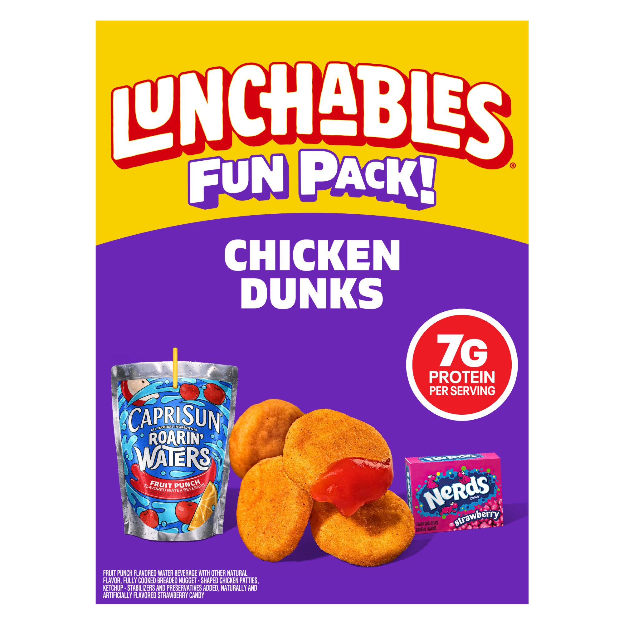 Lunchables Snack Kit Tray Chicken Dunks with Nerds Candy Shop Snack