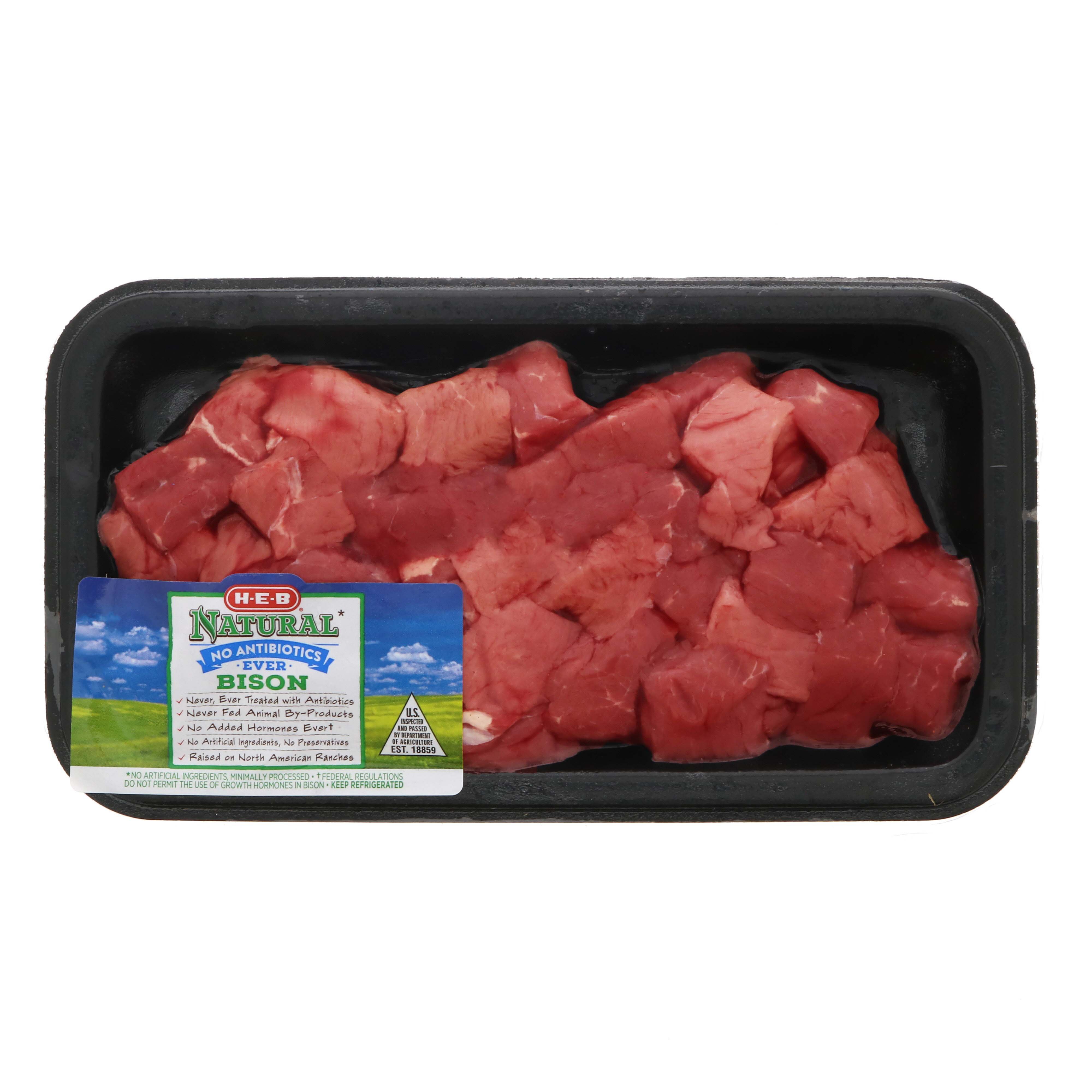 HEB Buffalo Stew Meat Shop Bison at HEB