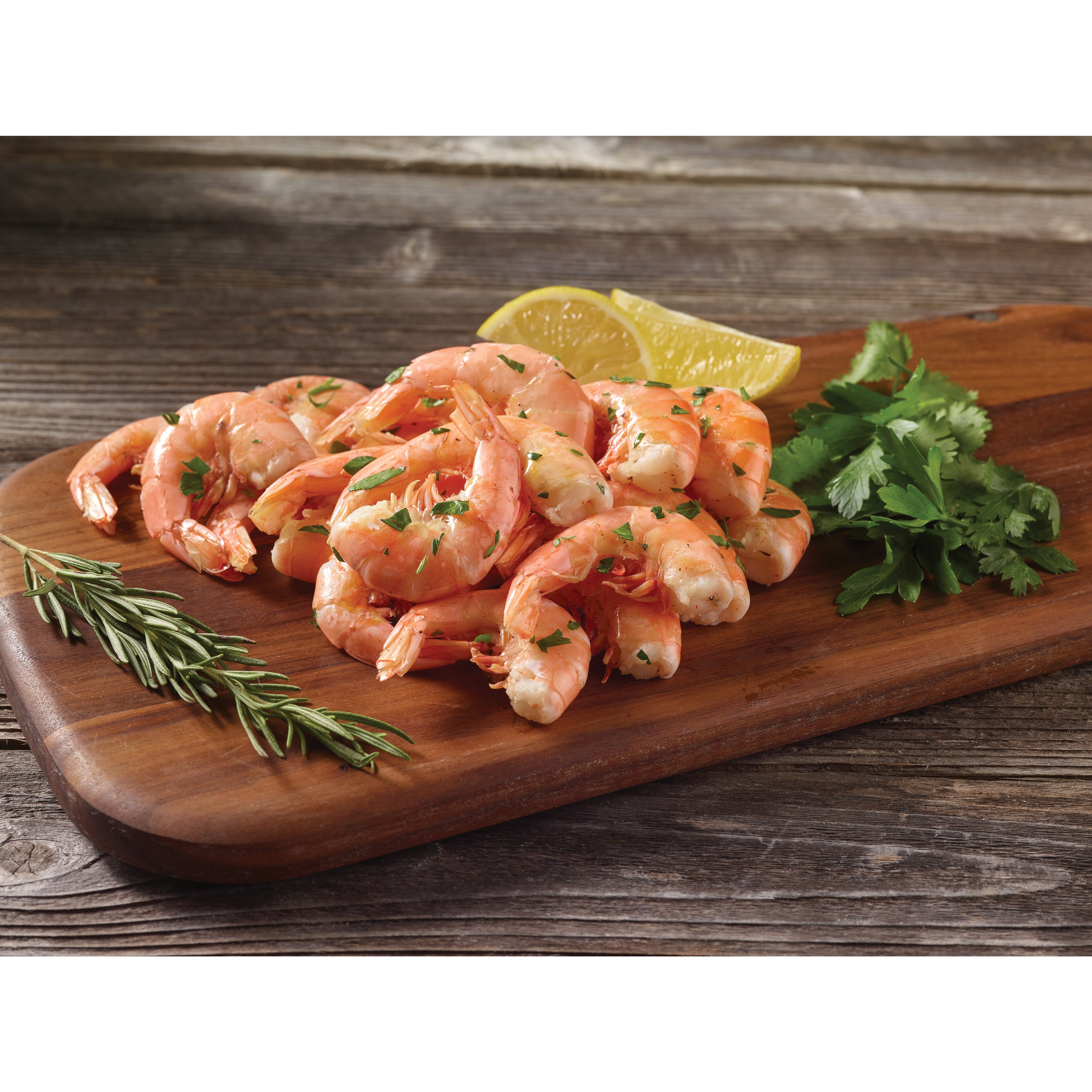 H-E-B Wild Caught Shell-On Large New Harvest Gulf Brown Raw Shrimp, 31 ...