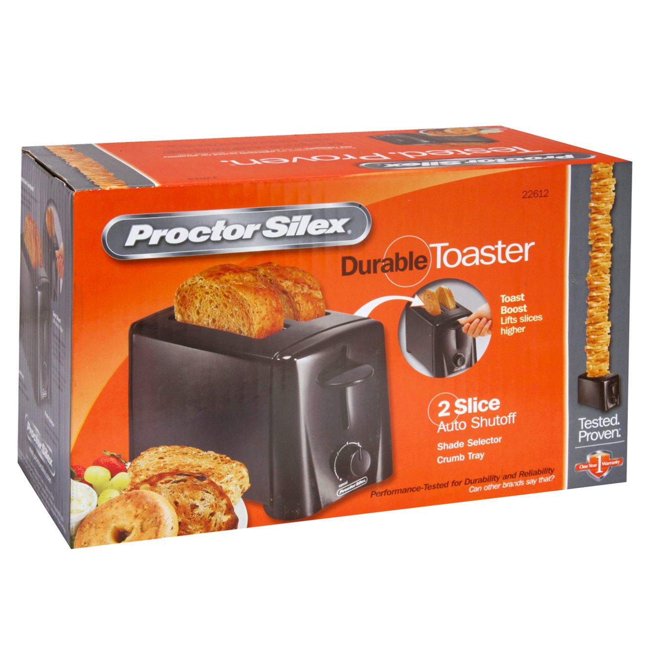 Proctor Silex Durable 2Slice Toaster Black Shop Kitchen & Dining