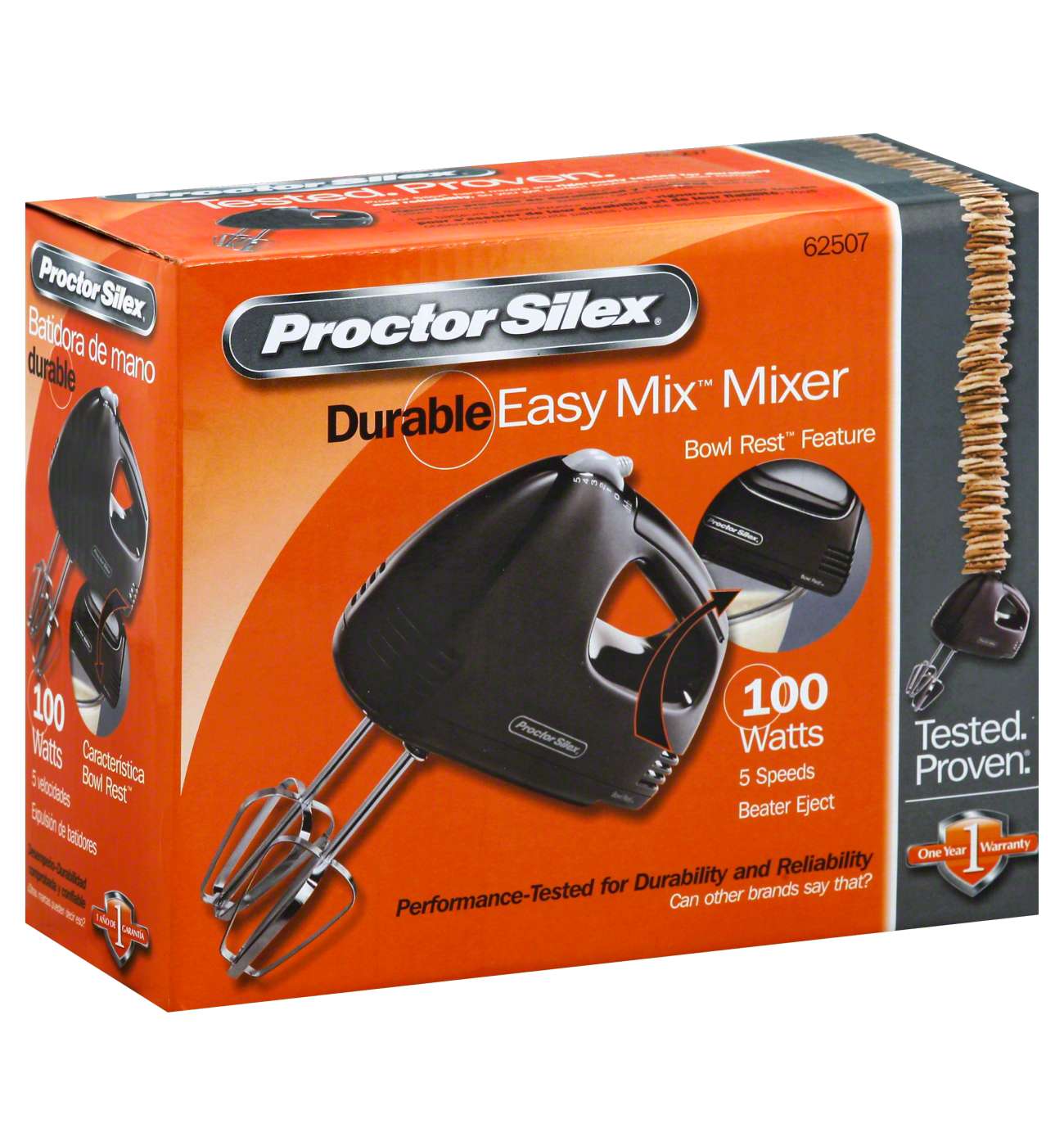 Proctor Silex Easy Mix 5 Speed Hand Mixer - Black; image 1 of 2