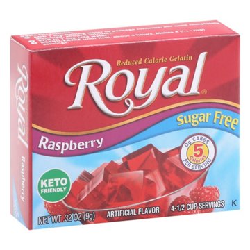 Royal Gelatin - Sugar Free Raspberry, 0.32 oz