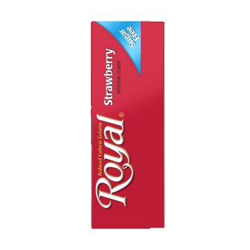 Royal Sugar Free Gelatin Mix - Strawberry, 0.32 oz