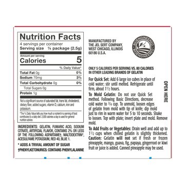 Royal Sugar Free Gelatin Mix - Strawberry, 0.32 oz