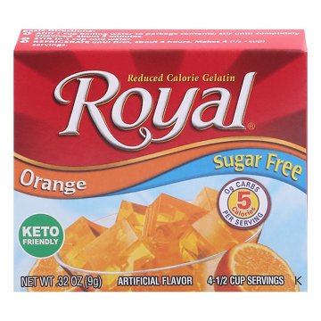 Royal Gelatin - Sugar Free Orange, 0.32 oz