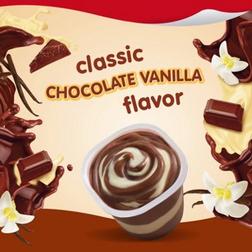 Snack Pack Chocolate Vanilla Pudding Cups, 4 ct