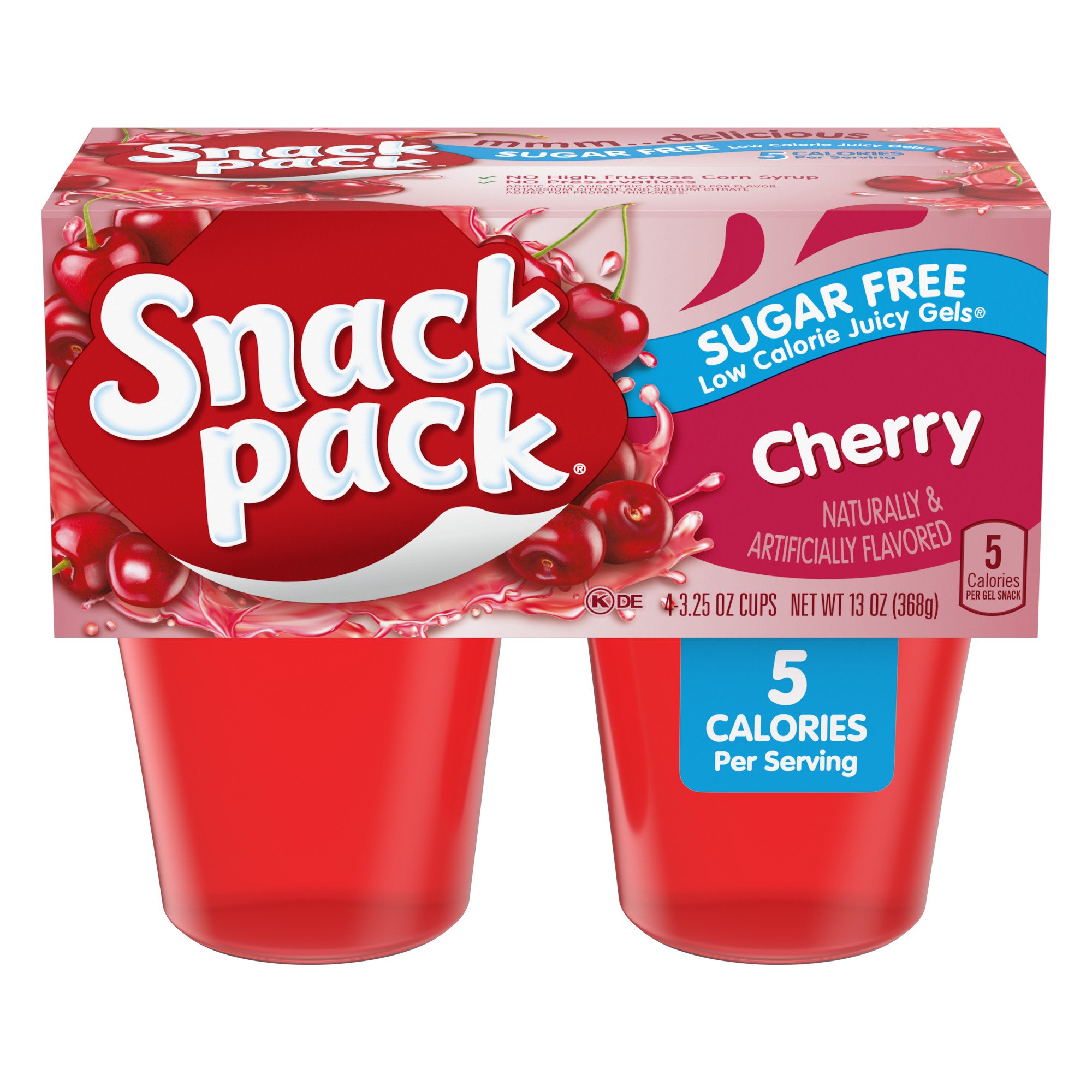 Hunts Snack Pack Sugar Free Cherry Juicy Gels Cups Shop Pudding