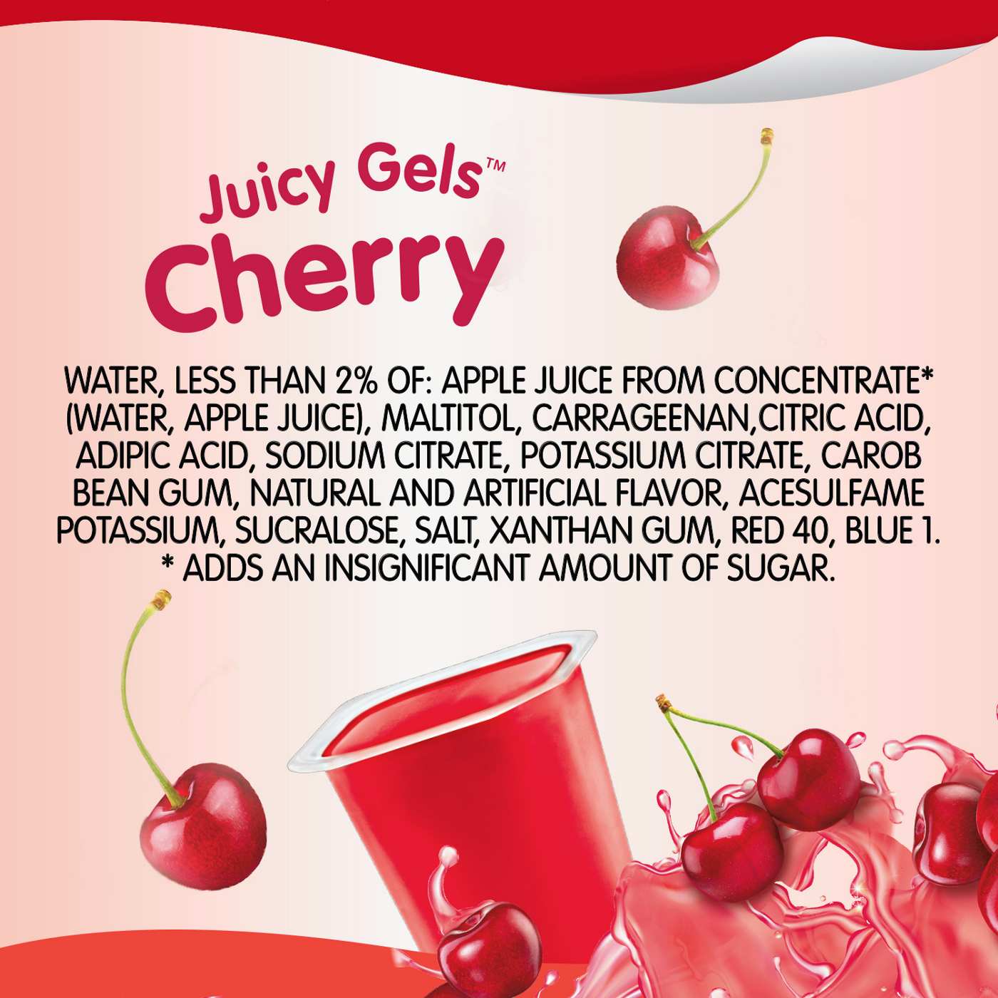 Snack Pack Sugar Free Cherry Juicy Gels Cups; image 4 of 7