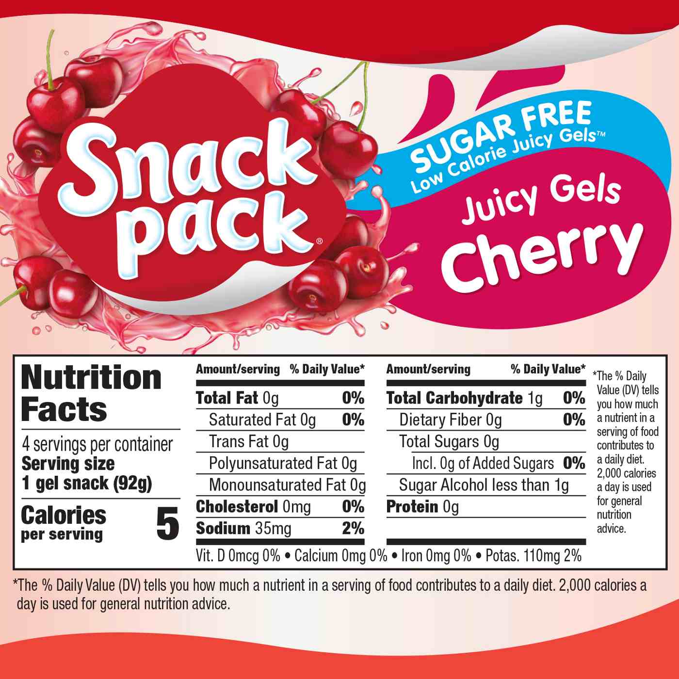 Snack Pack Sugar Free Cherry Juicy Gels Cups; image 5 of 7