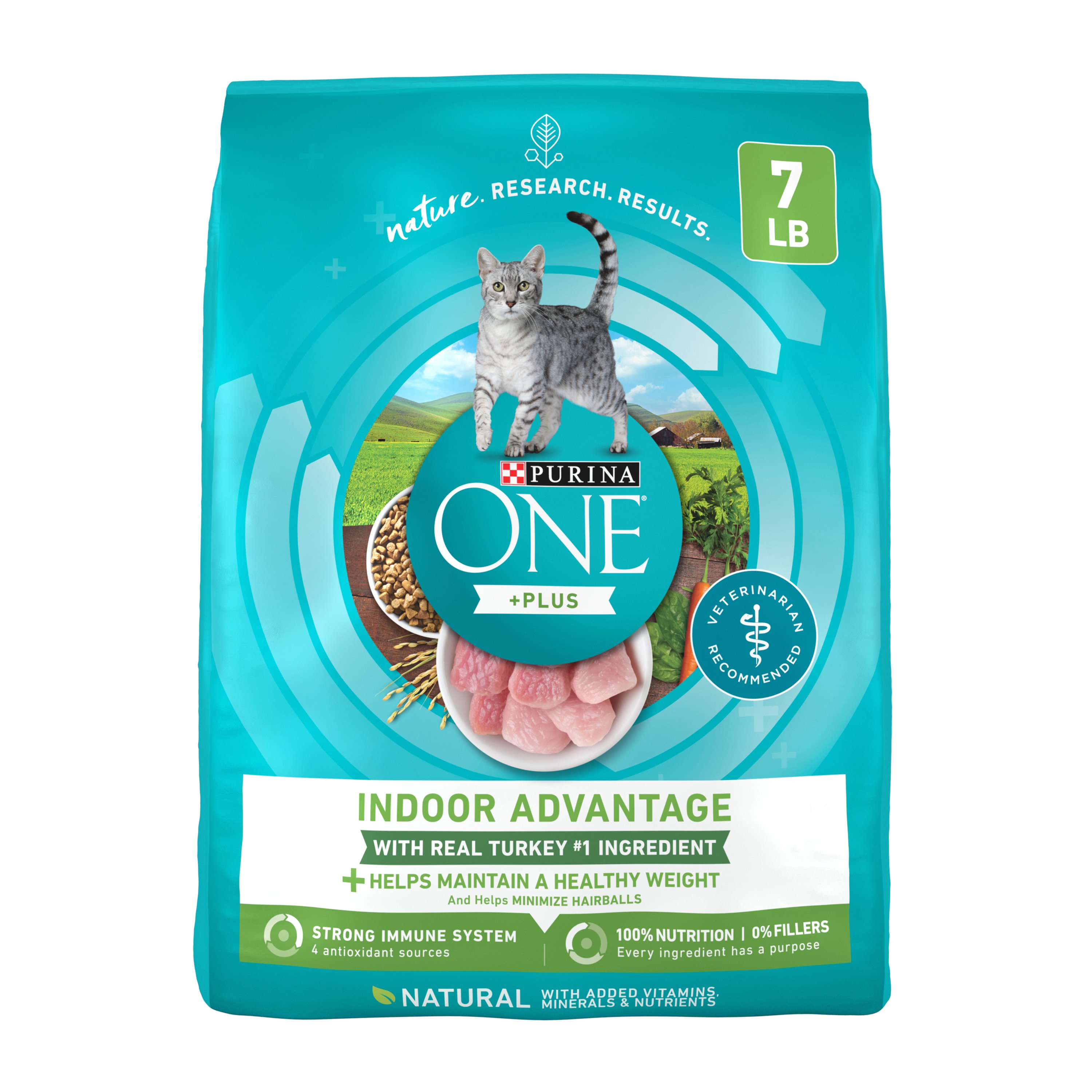 Purina ONE Purina ONE Natural, Low Fat, Weight Control, Indoor Dry Cat Food,  +Plus Indoor Advantage Shop Food at H-E-B