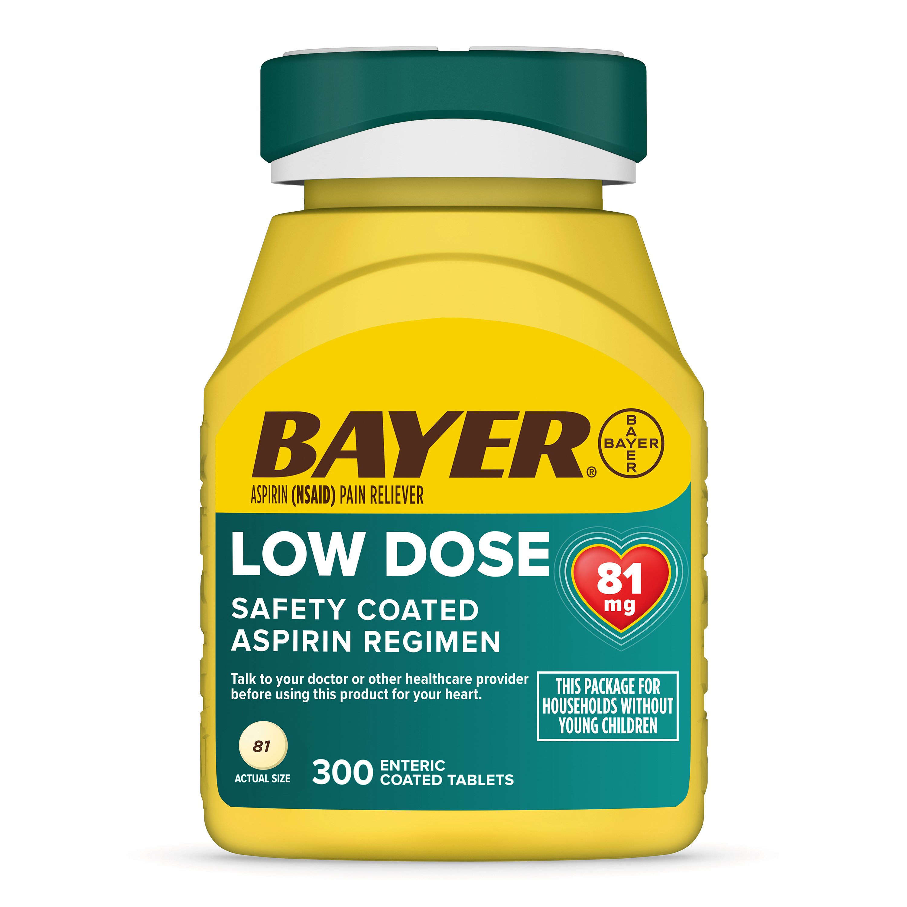 Bayer Low Dose Safety Coated Aspirin Tablets 81 mg Shop Pain