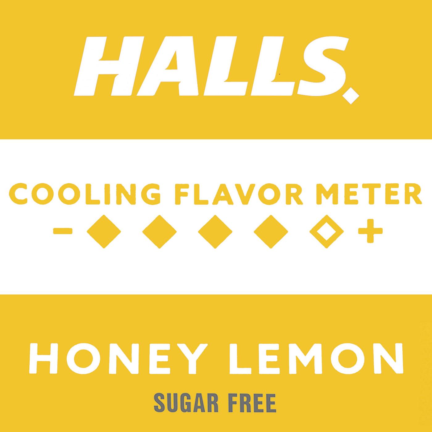 Halls Relief Cough Drops - Sugar Free Honey Lemon; image 3 of 6