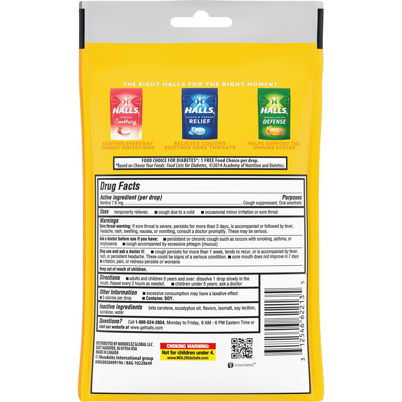 Halls Relief Cough Drops - Sugar Free Honey Lemon; image 5 of 6