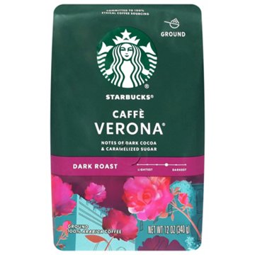 Starbucks Caffe Verona Dark Roast Ground Coffee