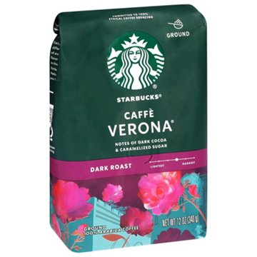 Starbucks Caffe Verona Dark Roast Ground Coffee