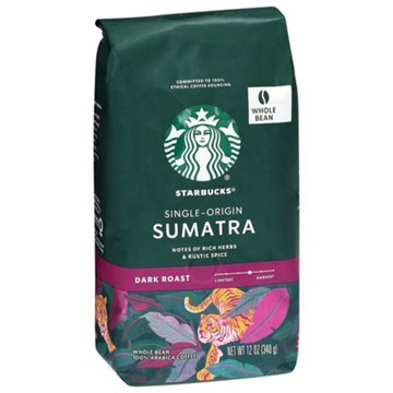 Starbucks Sumatra Dark Roast Whole Bean Coffee