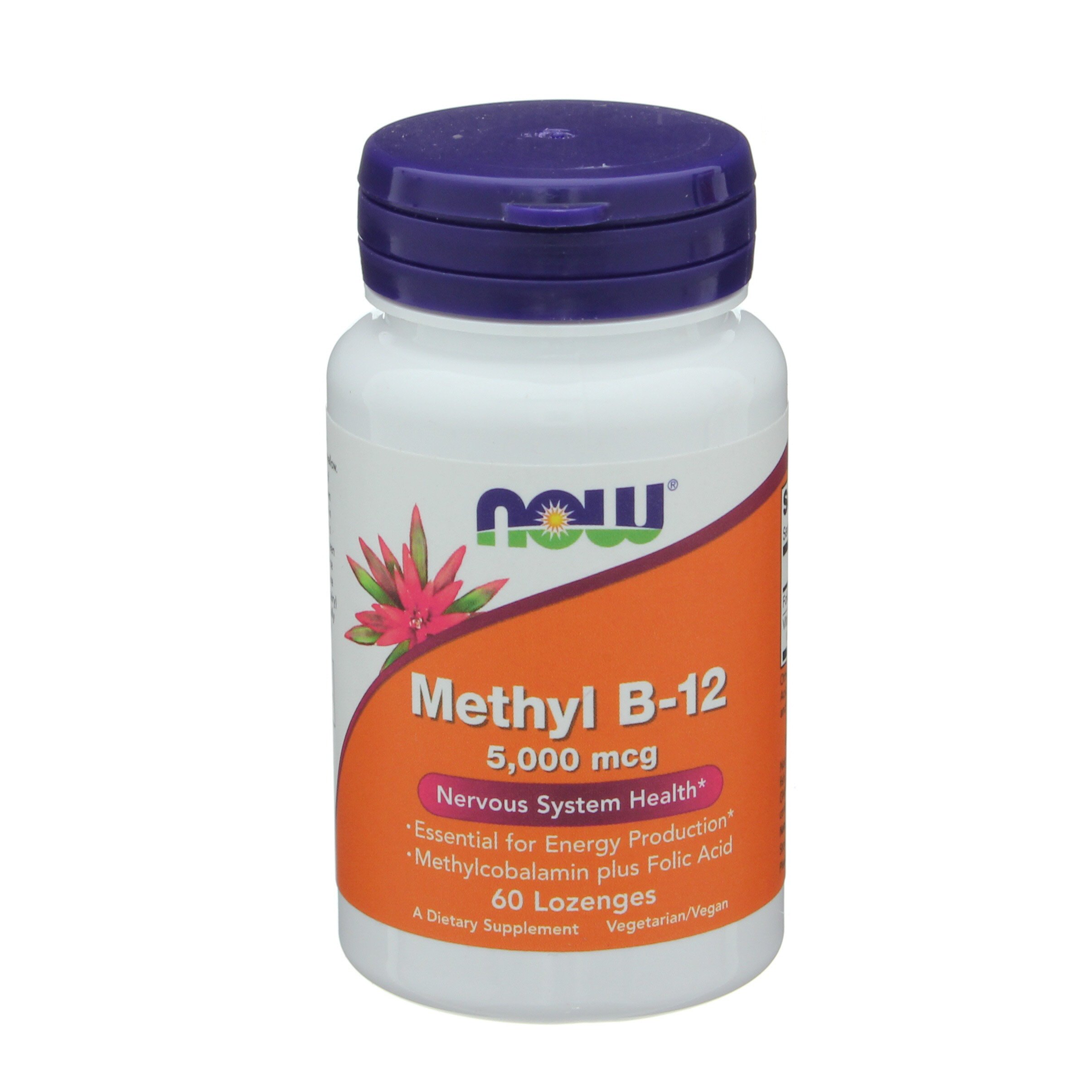 NOW Methyl B12 5000 Mcg Lozenges Shop Vitamins A Z At H E B   000668225