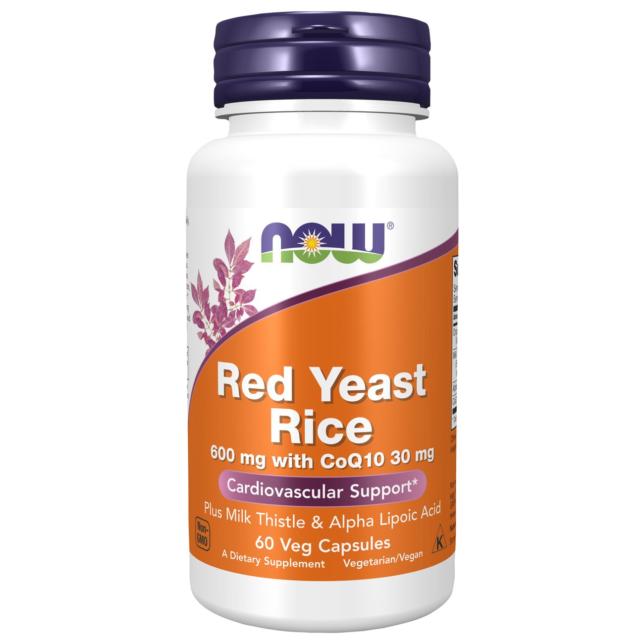 NOW Red Yeast Rice 600 mg with CoQ10 30 mg Vcaps Shop Herbs
