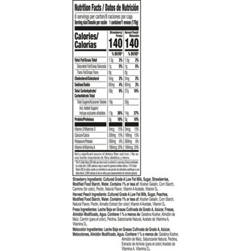 Yoplait Original Low-Fat Strawberry & Harvest Peach Yogurt Variety Pack, 8 ct