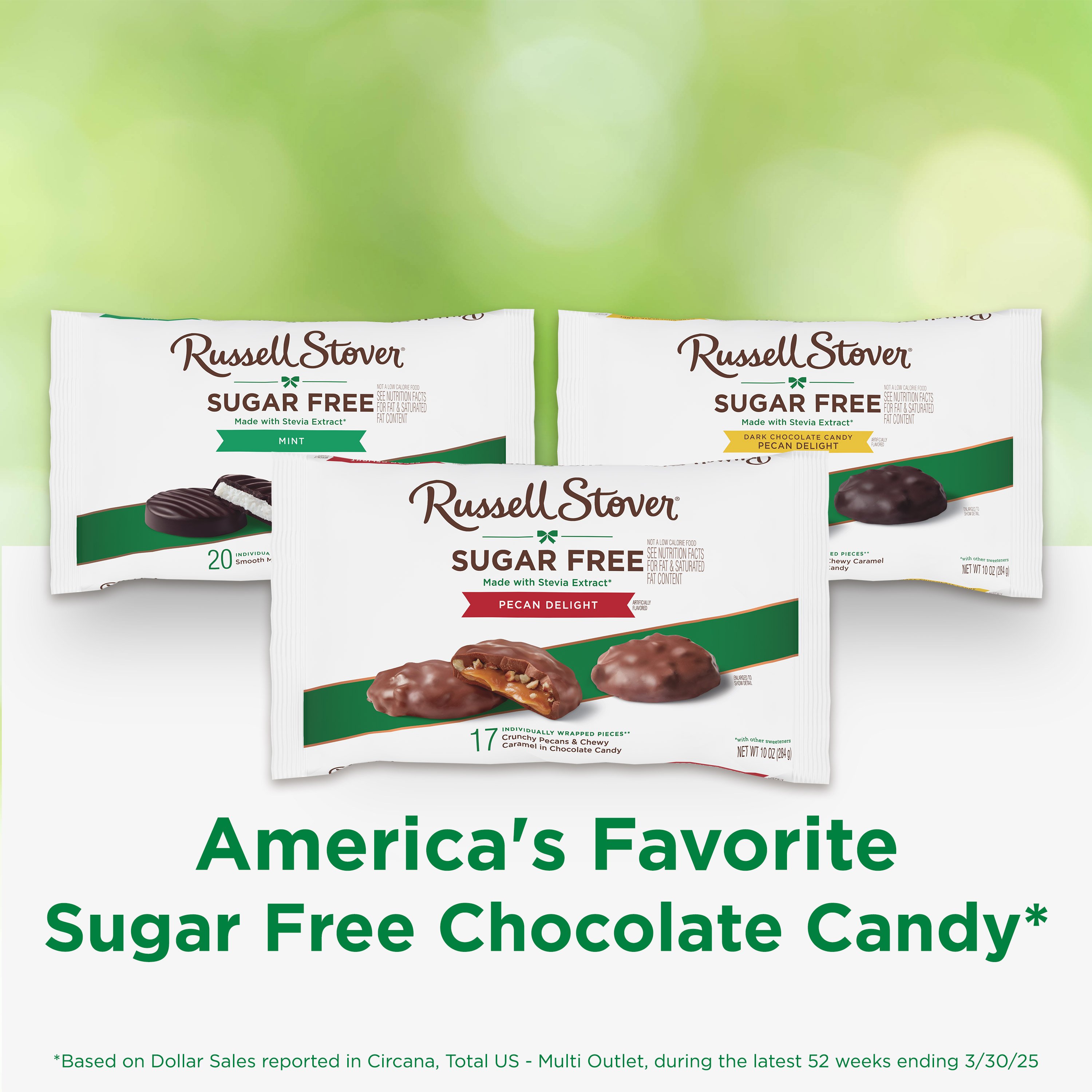 砂糖ページ Russell Stover Sugar Free Pecan Delight Chocolate Candy - Shop