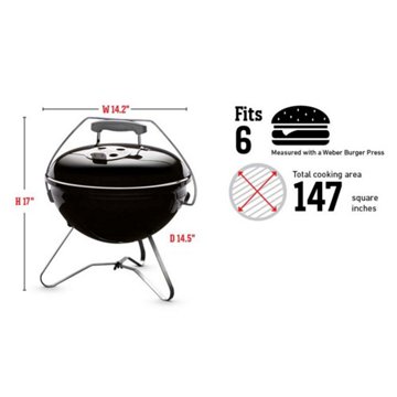 Weber Smokey Joe Black Charcoal Grill