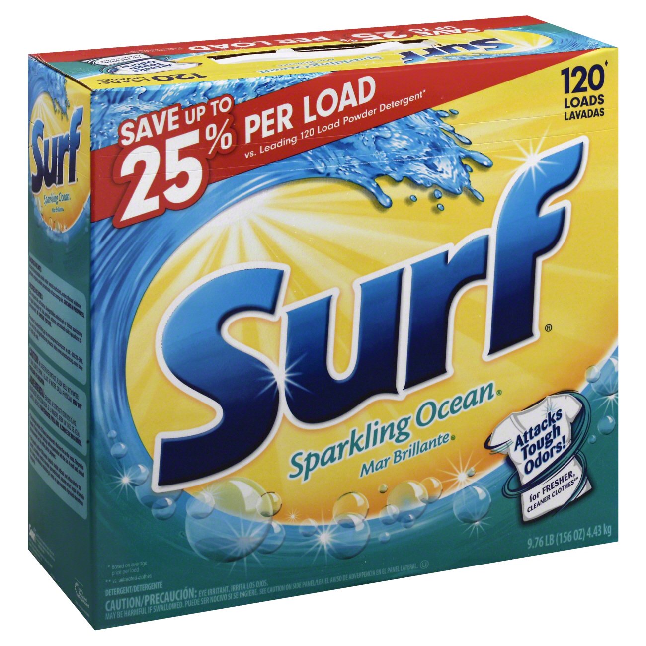 Surf Sparkling Ocean Powder Detergent 120 Loads Shop Detergent at HEB